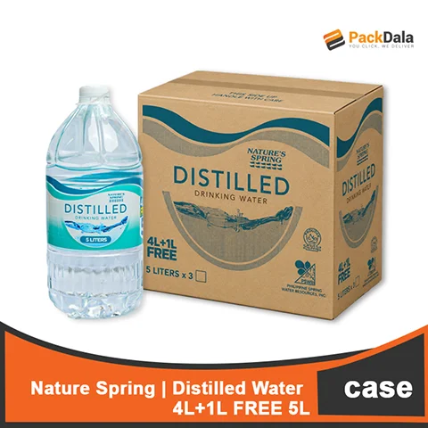 Picture of Natures Spring Distilled 3x4Lplus1L CASE
