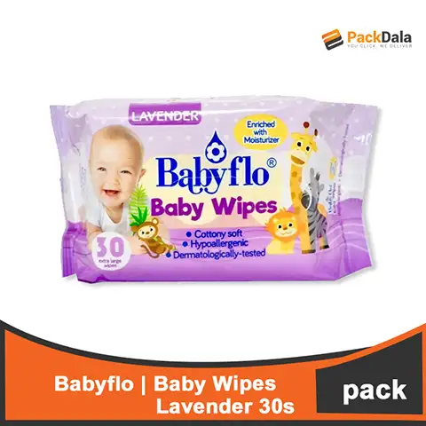 Picture of Babyflo Baby Wipes Lavender 36x30s  PACK