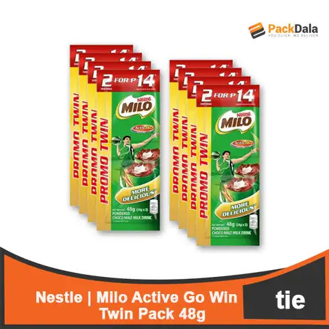 Picture of Milo Go Active Champion Twin Pack 48g 8x32 rp TIE