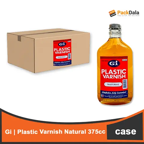 Picture of GI Plastic Varnish Bottle 24x1x375cc Natural BOT