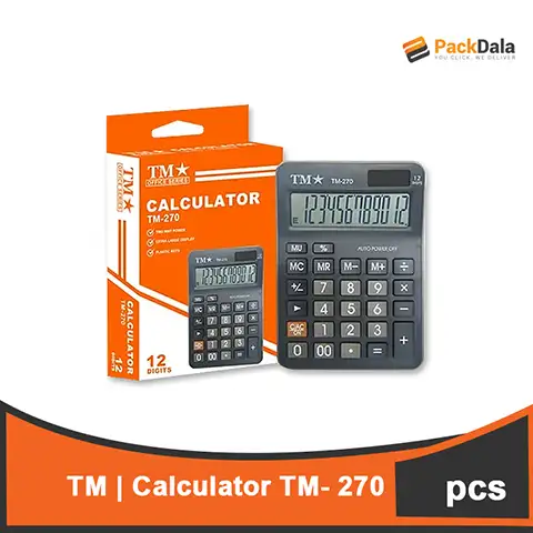 Picture of Calculator 12 Digits TM270 100pcspercs PC