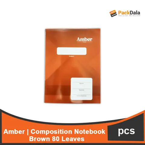 Picture of Composition Notebook Amber 80 Brown 120pcspercase