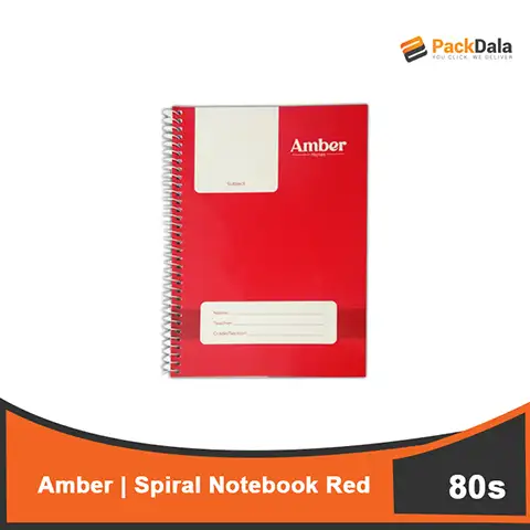 Picture of Spiral Notebook Amber 80s Red 120pcs percase