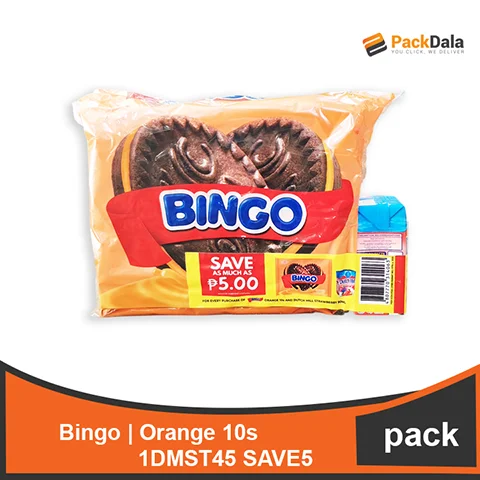 Picture of Bingo Orange 10s 1DMST45 SAVE5 25packs PACK