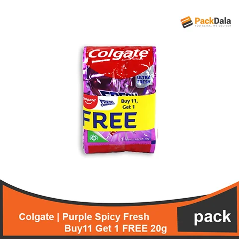 Picture of Colgate Purple Spicy fresh 20g11plus1 PACK