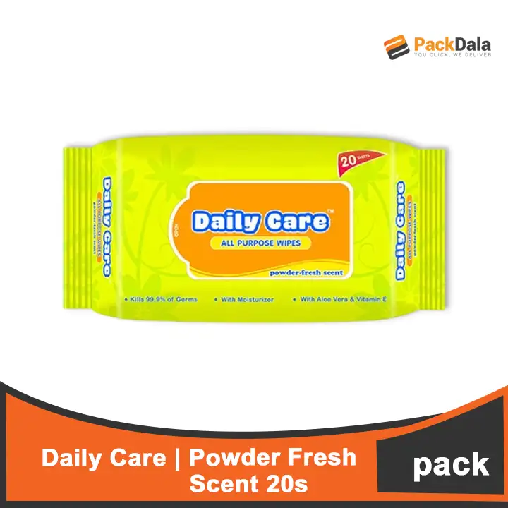 Picture of Daily Care Wipes Powder Fresh Scent 20s PACK
