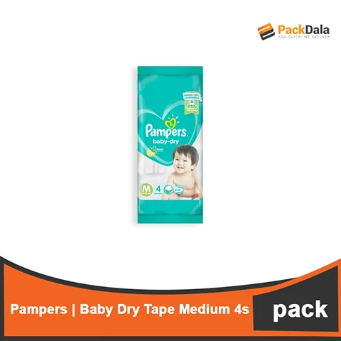Picture of Pampers bby dry taped Medium 4x30