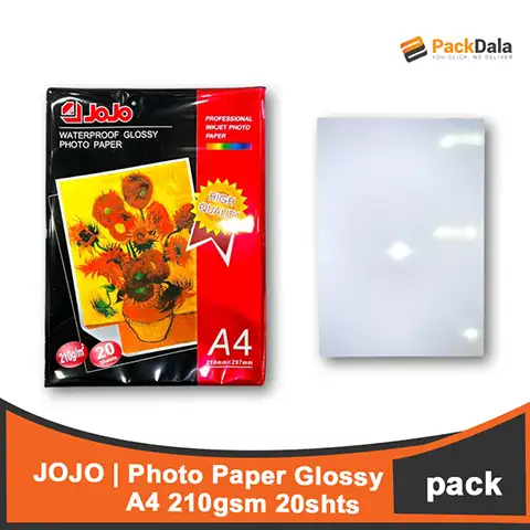 Picture of Jojo Photo Paper Glossy A4 210gsm 20shts 60packper cs PACK