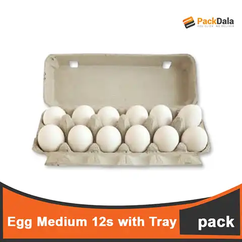 Picture of Egg Medium 12s with tray  PACK