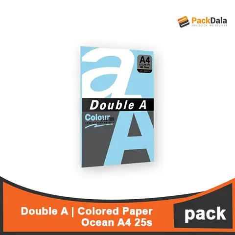 Picture of Double A Colored Paper A4 Ocean 25sheetsx100pckprcs nrp PACK
