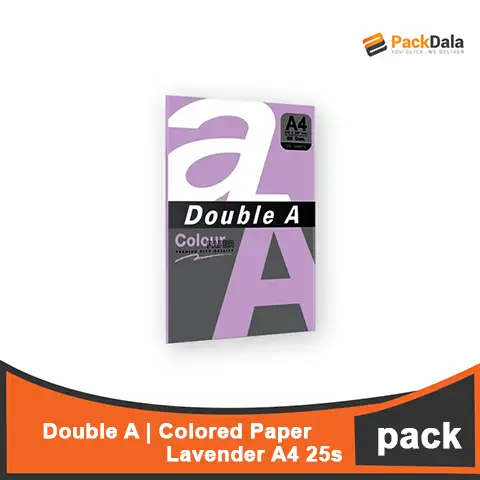Picture of Double A Colored Paper A4 Lavender 25sheetsx100pckprcs nrp