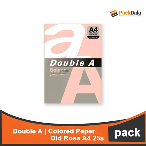 Picture of Double A Colored Paper A4 Old Rose 25sheetsx100pckprcs nrp