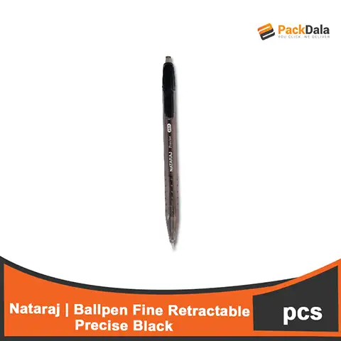 Picture of Nataraj Ballpen Fine Retractable Precise Black 50s NAT721BK 24boxpercs PCS
