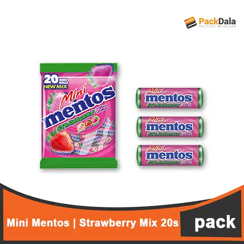 Picture of Mini Mentos StrawMix 20rollx24pck per cs rp PACK