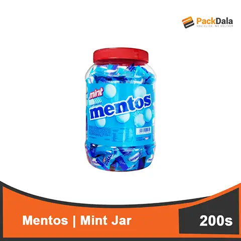 Picture of Mentos Mint round jar 200sx6  JAR