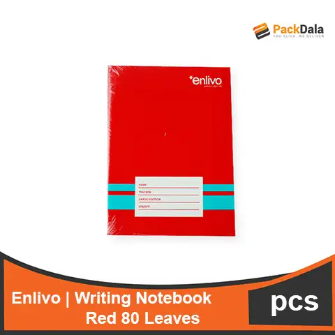 Picture of Enlivo Writing Notebook Red80s 120pcspercase