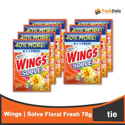 Picture of Wings Solve Floral Fresh 25 6plus1 70g TIE