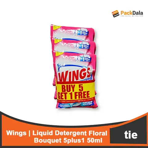 Picture of Wings Liquid Detergent Floral Bouquet 18x5 plus 1 50ml TIE