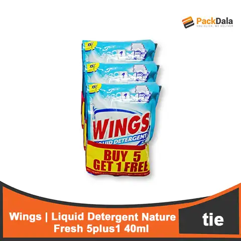 Picture of Wings Liquid Detergent Nature Fresh 18x5 plus 1 40ml TIE