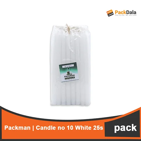 Picture of Candle no 10 White 25s PACK