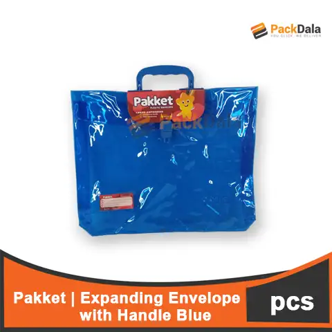 Picture of Expanding Envelope Pakket whandle LxH 30FC Blue 50pcs percse