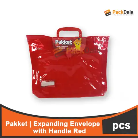 Picture of Expanding Envelope Pakket whandle LxH30 Fc Red 50pcs percse