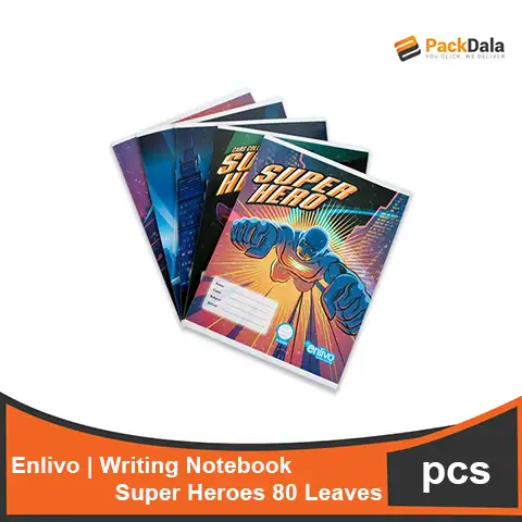 Picture of Writing Notebook Enlivo Superheroes 80s