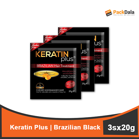 Picture of Keratin Plus Brazillian Black 20gx3sx96 nrp