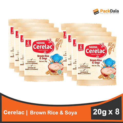 Picture of Cerelac Brown Rice and Soya 20gx8x16 TIE