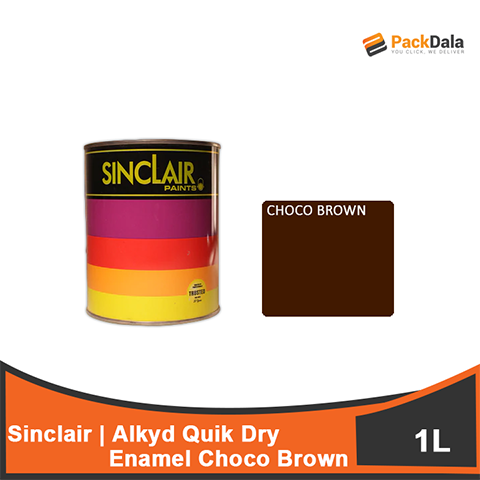 Picture of SINCLAIR Alkyd Quick Dry Enamel Chocolate Brown 1L x 12pcs rp BOX 