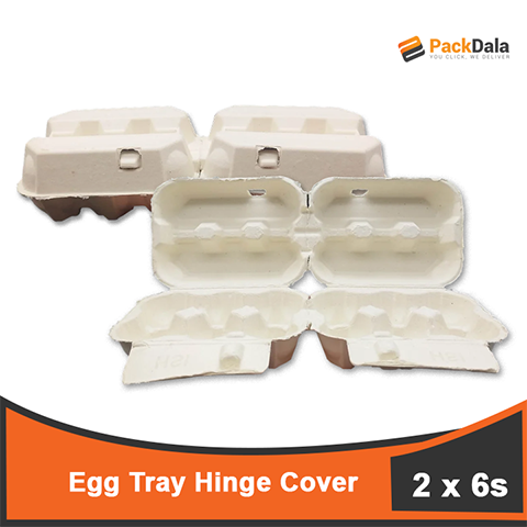 Picture of Egg Tray 6s x 2 w Hinge Cover 30pcs x 3packs