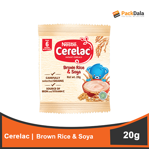 Picture of Cerelac Brown Rice and Soya 20gx1x128 PCS