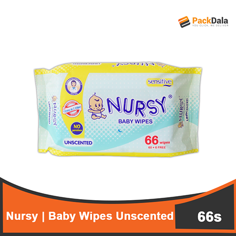 Picture of Nursy BB Wipes Unscented 30x66s