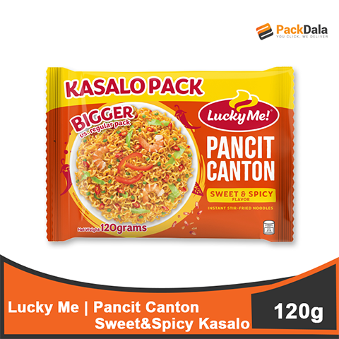 Picture of Lucky Me Pancit Canton Sweet n Spicy Kasalo 120gx48 PCS