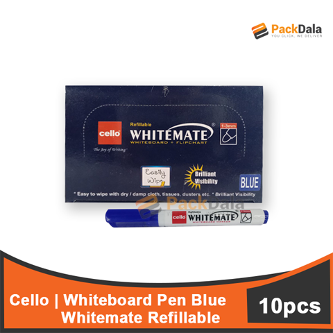 Picture of Whiteboard Pen Cello White Mate Ref Blue 80x1