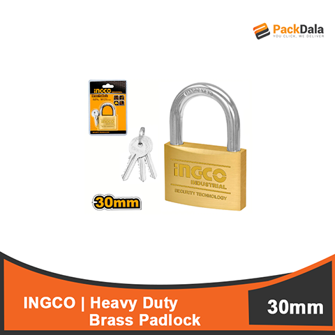 Picture of INGCO Heavy Duty Brass Padlock 30mm DBPL0302