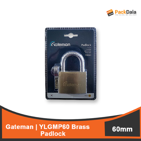 Picture of Padlock 60mm Gateman YLGMP60 Brass 24s nrp P4MO PCS