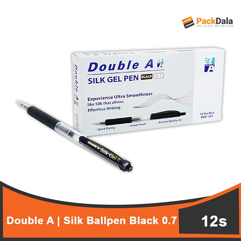 Picture of Double A Silk Ballpen Black 144doz per cs x 12pcs per IB nrp DOZ