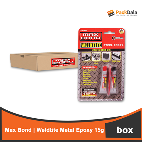 Picture of MAX BOND Weldtite Metal Epoxy 15g x 48pcs rp BOX 